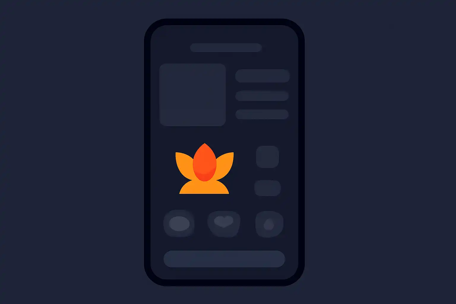 Detail screen: free, mobile-first UI mockup, dark theme