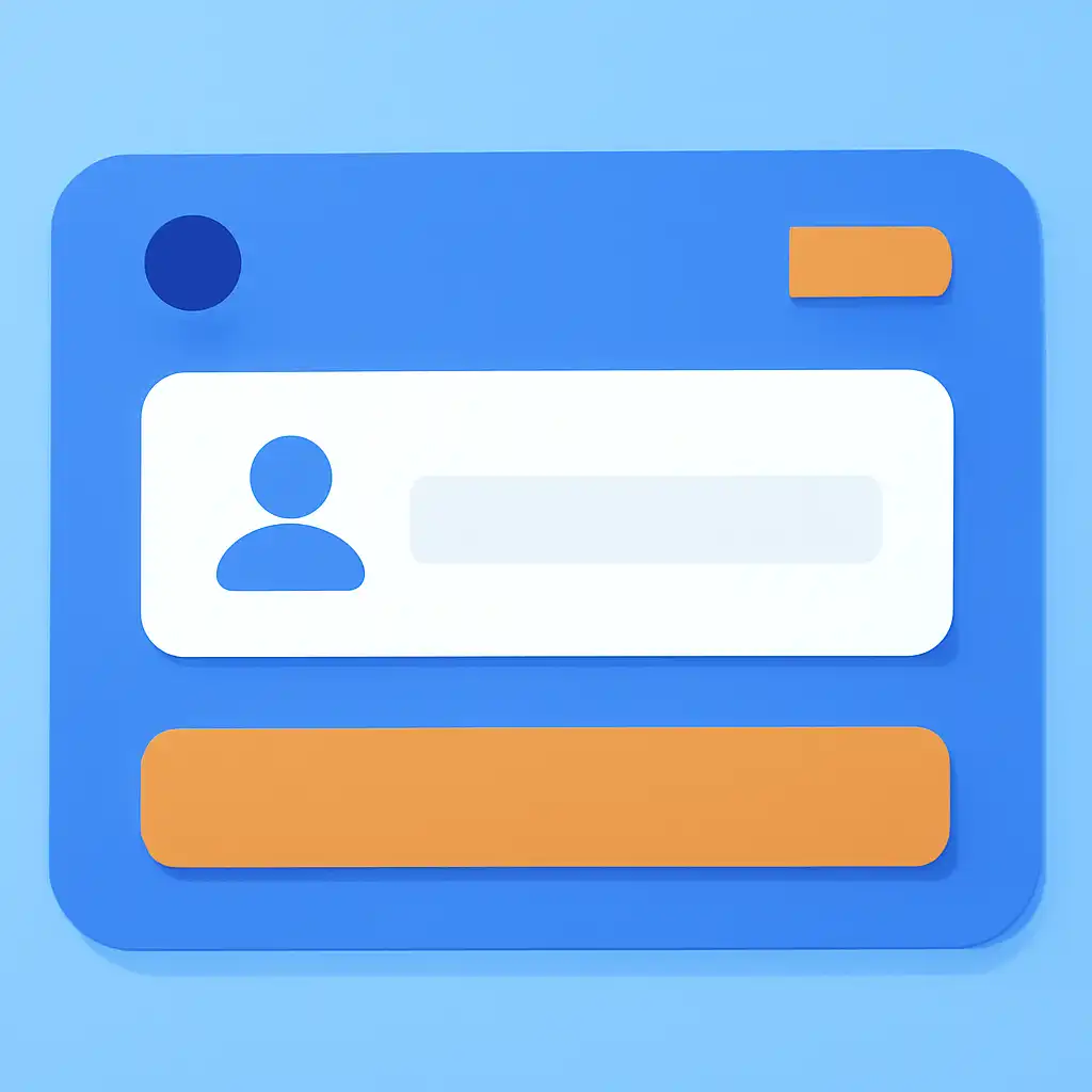 Close-up of button or form field for free